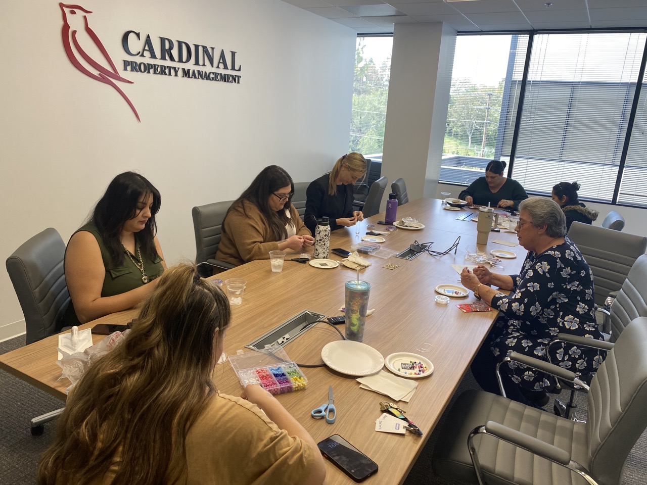 Cardinal Makes Bracelets for CHOC